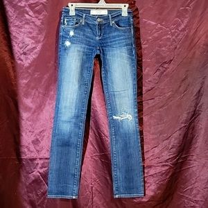 Abercrombie and Fitch super stretch ripped jeans 00